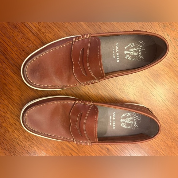 Cole Haan Pinch Marine Classic Brown Penny Loafer Shoe C21986 10.5 main image 5